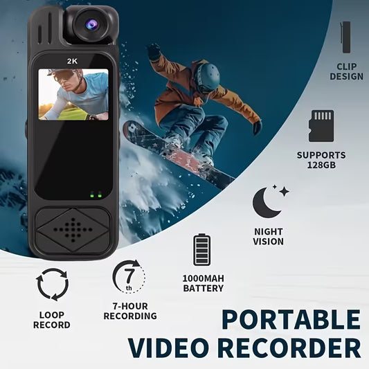 🔥 MINI BODYCAM PRO 2K • MÁXIMA SEGURIDAD CON MANOS LIBRES • ÚLTIMAS UNIDADES